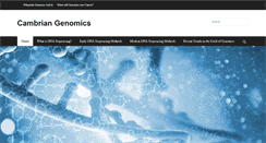 Desktop Screenshot of cambriangenomics.com