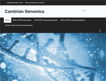 Tablet Screenshot of cambriangenomics.com